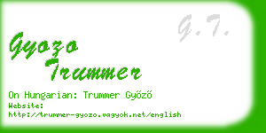 gyozo trummer business card